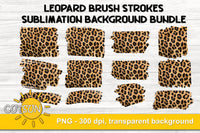 Sublimation Bundle Leopard Background Brush strokes