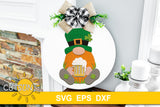 St Patrick's day door hanger SVG | Leprechaun door hanger SVG 