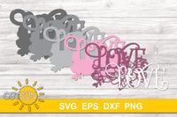 3D Layered Love sign SVG