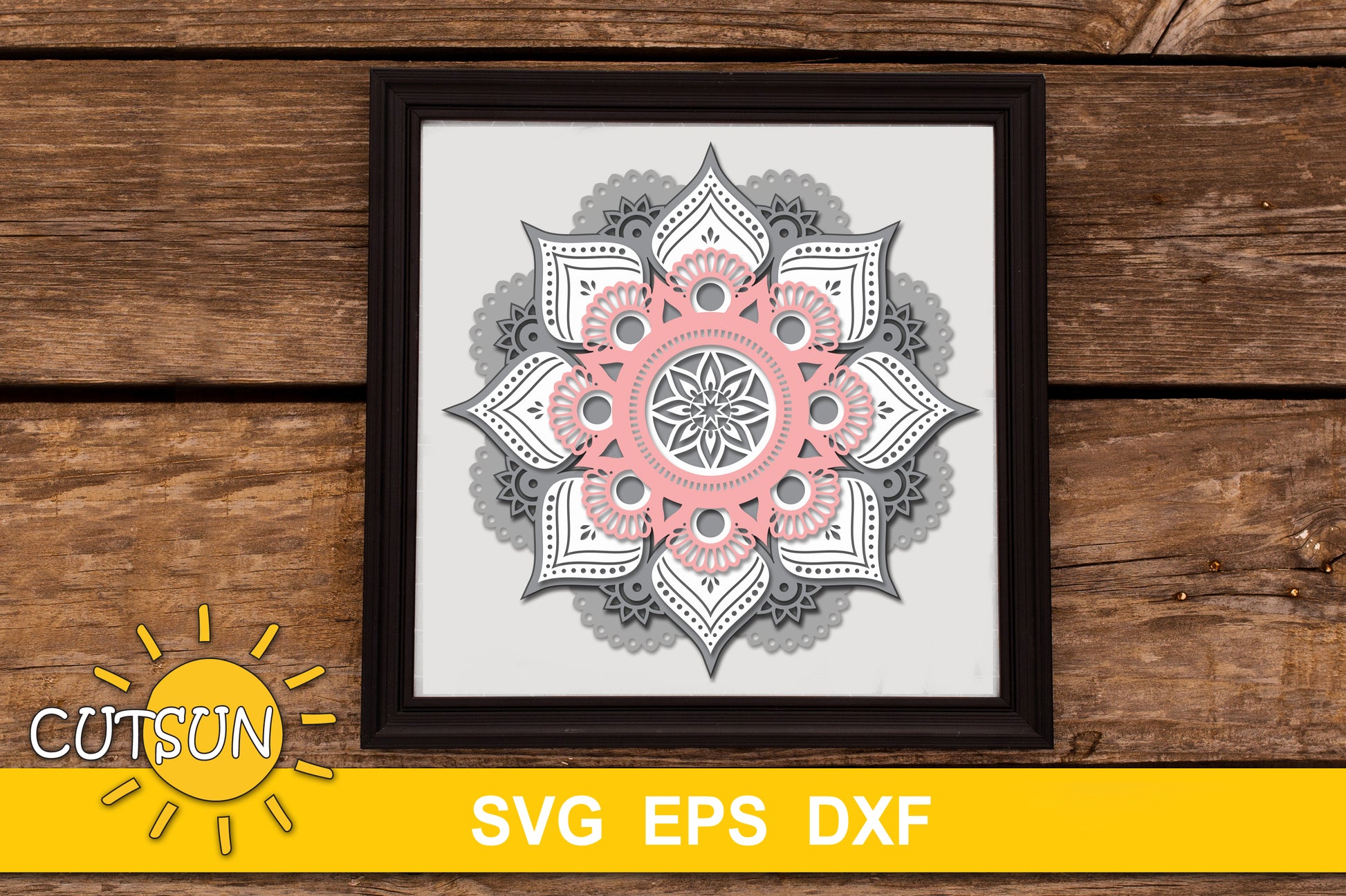 3D Layered Mandala SVG