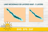 3D Layered Lake McDonald Depth map SVG