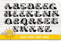 Mermaid Alphabet SVG