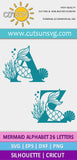 Mermaid Alphabet SVG