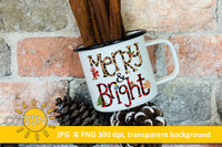 Merry And Bright Sublimation Design Download