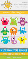 Cute Monsters SVG bundle