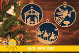 Nativity Scene Ornaments SVG