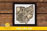 3D Layered Ohio SVG