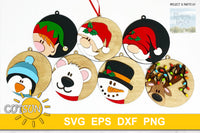 Christmas Ornaments SVG bundle | Christmas baubles SVG bundle