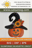 Jack O Lantern Door Hanger Laser cut file