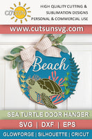Sea turtle door hanger SVG