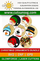 Christmas Ornaments SVG bundle | Christmas baubles SVG bundle
