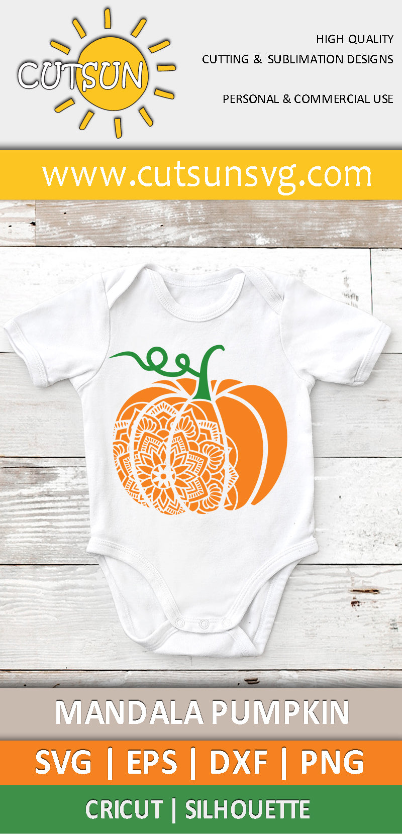 Mandala Pumpkin SVG