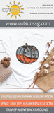 Distressed Pumpkin sublimation | Grunge Pumpkin sublimation design