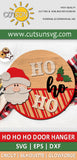Ho Ho Ho Santa Christmas door hanger SVG