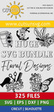 Huge Floral Designs SVG bundle - 325 files