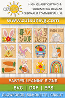 Easter leaning signs SVG bundle