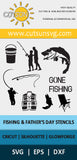 Fishing clipart SVG bundle