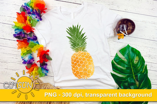 Pineapple sublimation Watercolor design