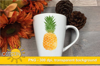 Pineapple sublimation Watercolor design