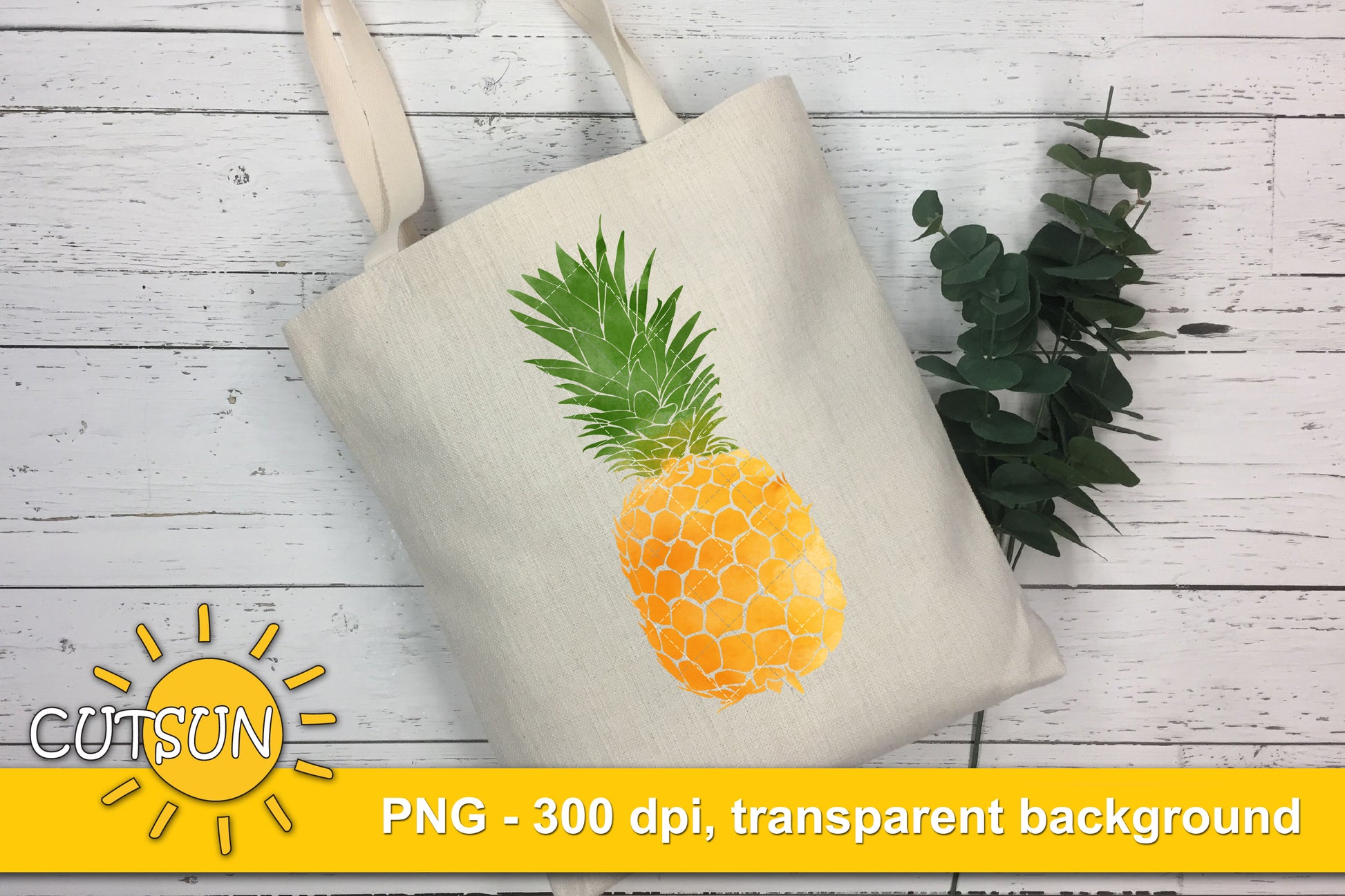 Pineapple sublimation Watercolor design