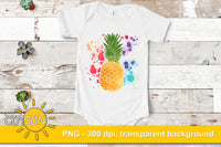 Pineapple sublimation Watercolor design