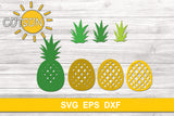 3D Layered Pineapple SVG