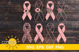 Pink Ribbon SVG bundle