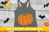 Distressed Pumpkin SVG | Grunge pumpkin SVG
