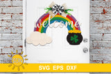 Rainbow Door hanger SVG | St Patrick's day door hanger SVG