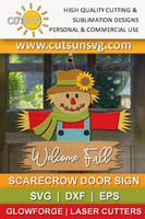 Fall Welcome sign SVG | Scarecrow Welcome sign SVG