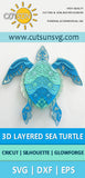 3D Layered Mandala Turtle SVG Pinterest