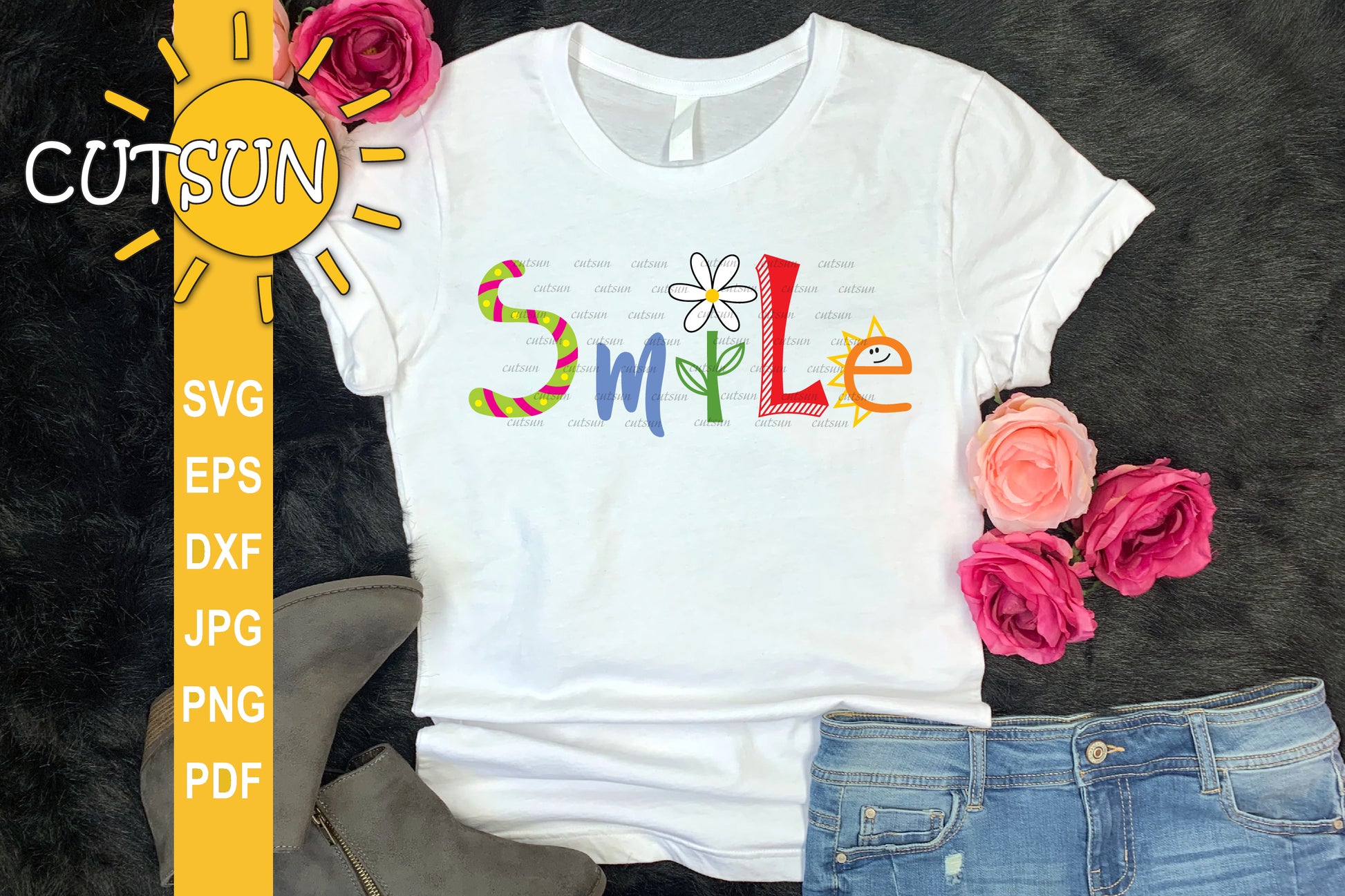 Smile SVG Hand lettered design