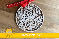 3D Layered Christmas Ornaments SVG bundle