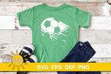 Soccer Ball distressed SVG