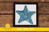 3D Layered Starfish SVG