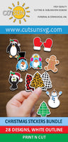 Print n Cut Christmas stickers bundle