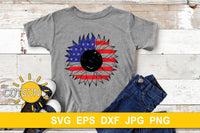 Patriotic Sunflower SVG