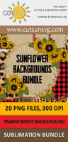 Sunflowers Background sublimation bundle