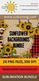 Sunflowers Background sublimation bundle