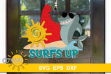 Surfs up door hanger SVG