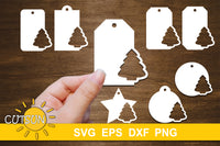 Christmas Tree Tags SVG bundle | Christmas bundle SVG
