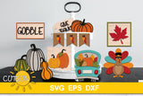 Thanksgiving Tiered Tray SVG