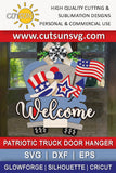 Patriotic Truck Door hanger SVG