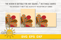 Turkey door hanger SVG | Thanksgiving sign SVG