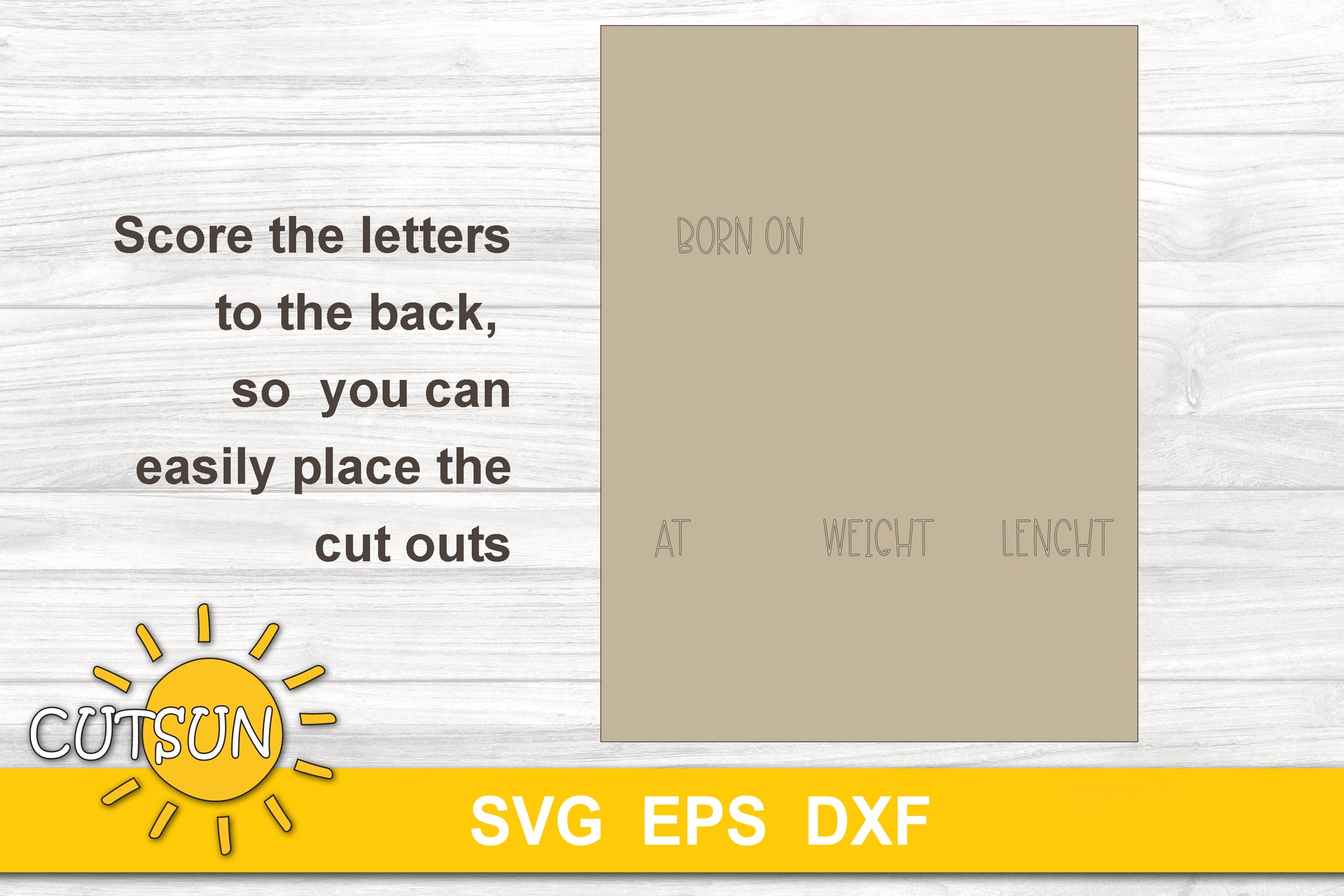 Baby Birth stats chart template SVG | Baby Girl announcement chart svg