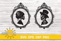 Victorian Skulls SVG