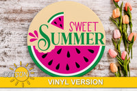 Sweet summer watermelon door hanger SVG