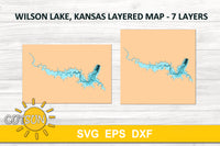 Wilson Lake, Kansas layered map SVG