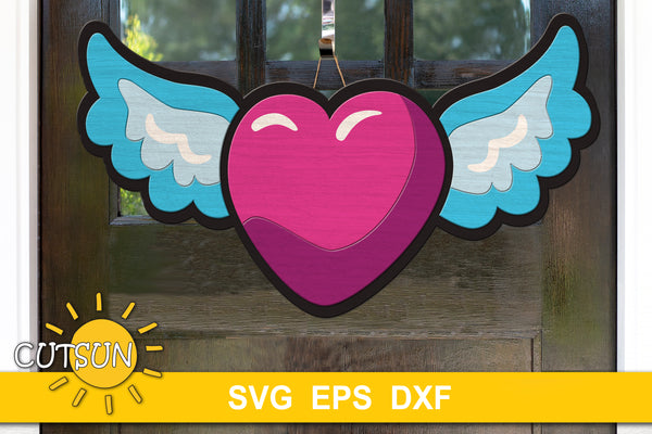 Valentine's Day Street Sign File SVG, Love Decor Glowforge