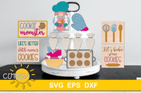 Cookie baking tiered tray decor SVG